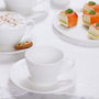 Avet Taza Té Con Plato 6 Unidades Plain White 240 Ml